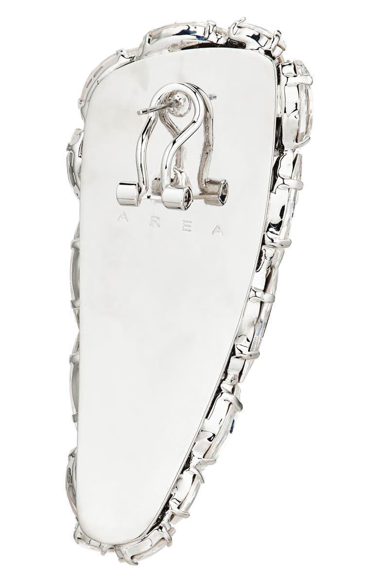 Area Crystal Cluster Tringle Drop Earrings, Alternate, color,