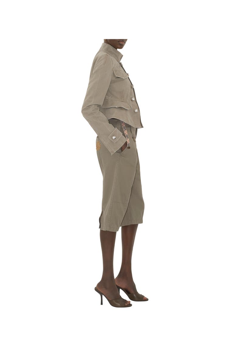 Burberry B Crest Cotton Tailored Jacket, Alternate, color,