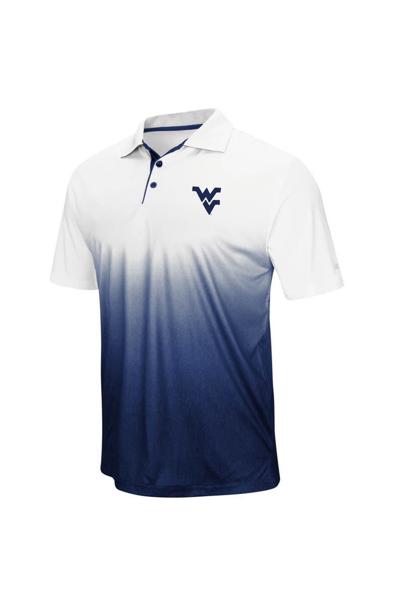 COLOSSEUM Men's Colosseum Navy West Virginia Mountaineers Magic Team Logo Polo, Alternate, color,