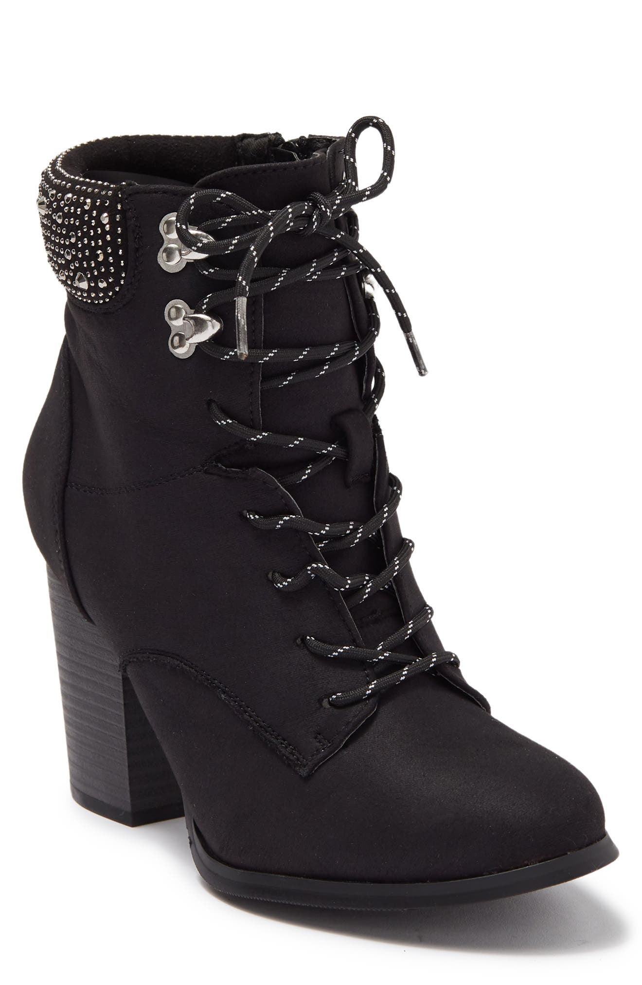 XOXO Maddie Embellished Block Heel Hiker Boot, Main, color, 