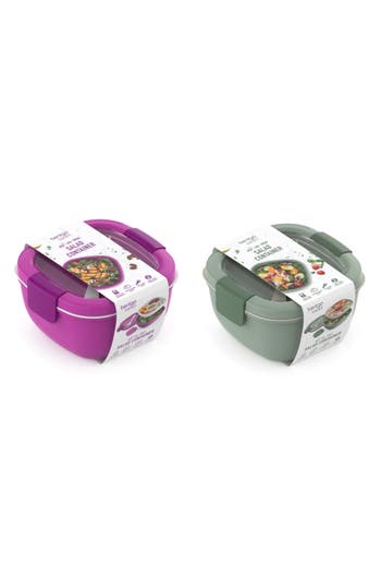 Bentgo 2-pack All-in-one Glass Salad Containers