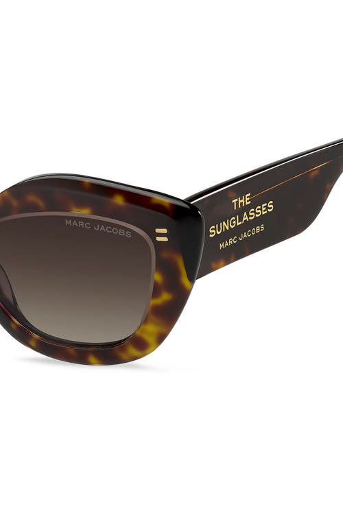 Marc Jacobs 52mm Cat Eye Sunglasses In Brown