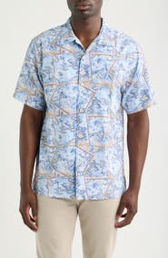 Tommy Bahama Coastal Ease Isle Explorer IslandZone® Short Sleeve Button-Up Shirt