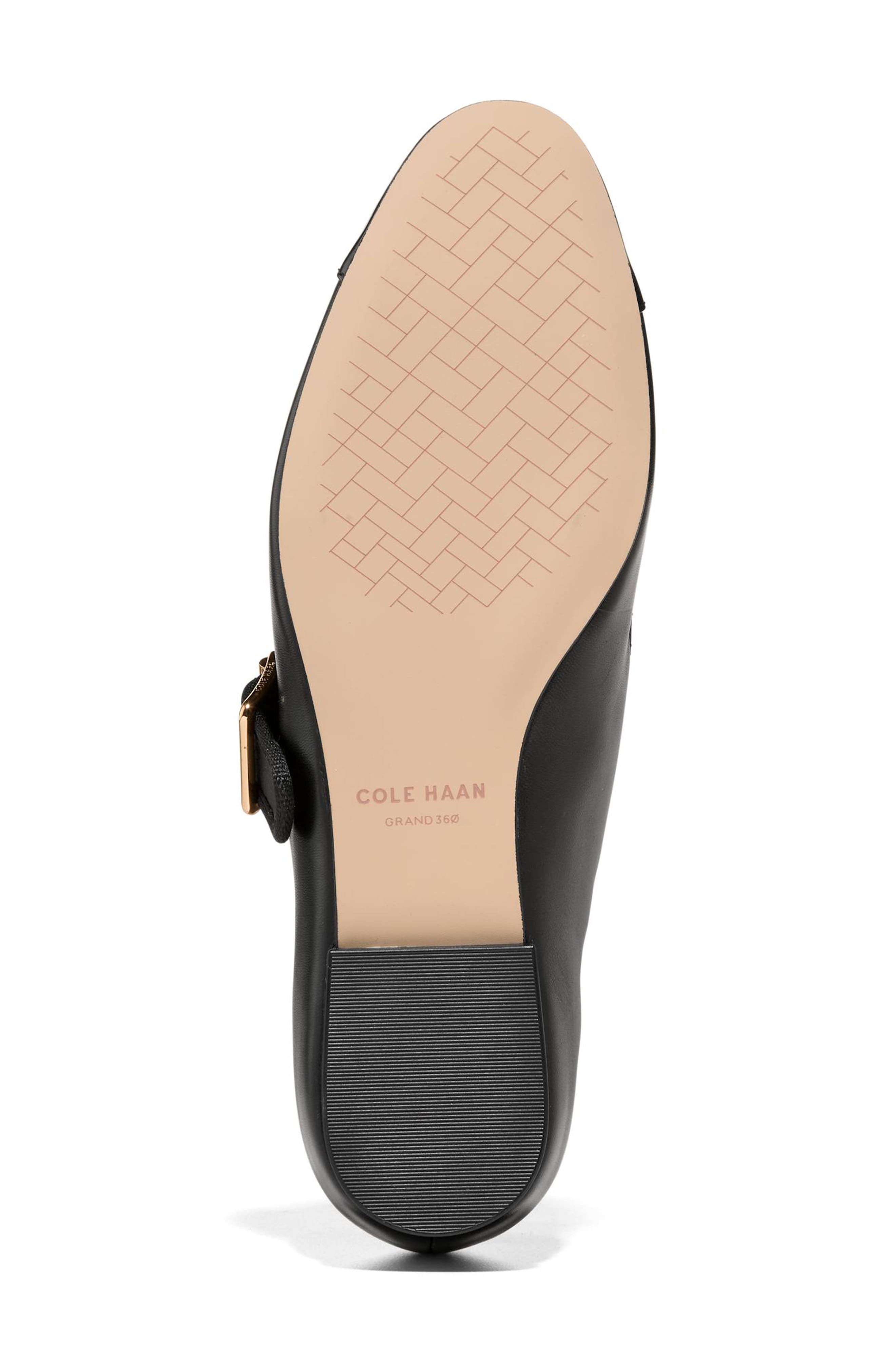 Raquelle Mary Jane Ballet Flat, Alternate, color, BLACK LEATHER / BLACK PATENT