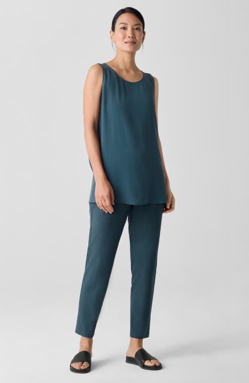 Eileen Fisher Slim Ankle Pants In Blue