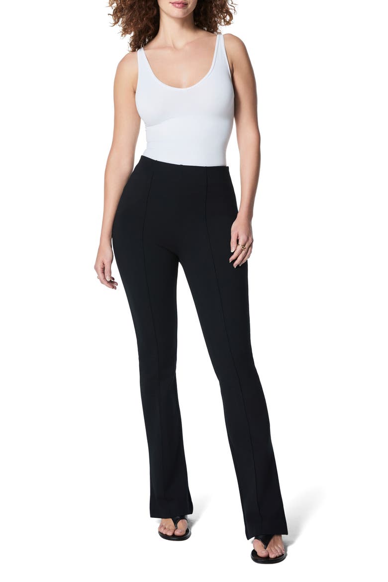 Pull-On Demi Bootcut Ponte Pants, Alternate, color, CLASSIC BLACK
