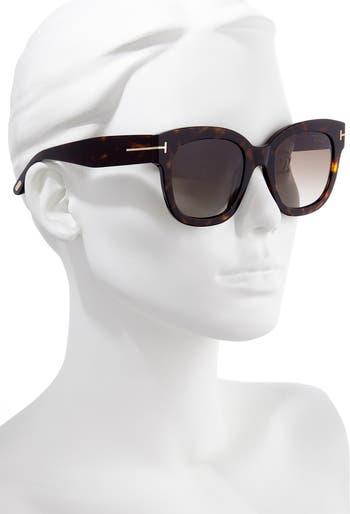 Beatrix 52mm Polarized Gradient Square Sunglasses