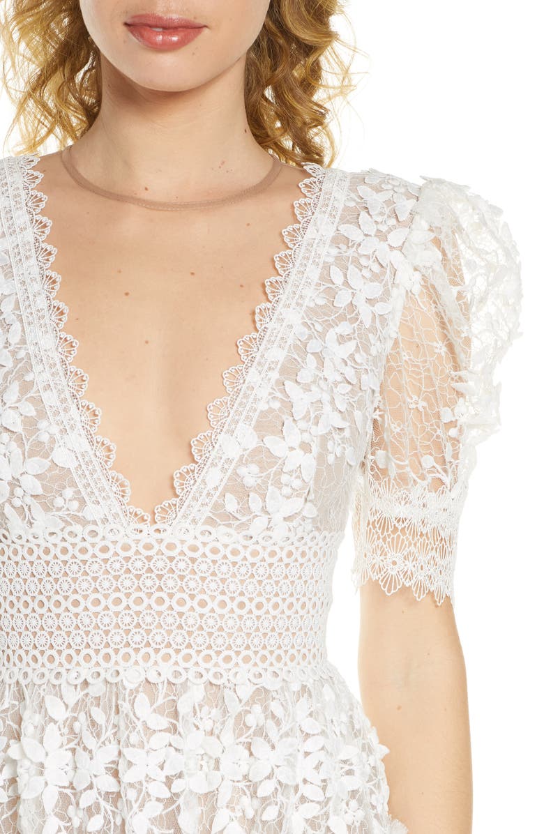 Bronx and Banco Megan Floral Lace Minidress, Alternate, color, 