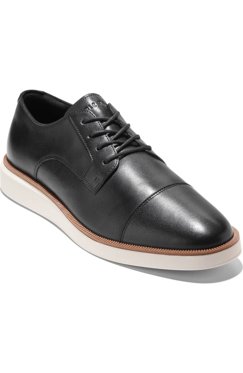 Cole Haan Davidson Grand Cap Toe Oxford Sneaker, Main, color, Black / Ivory