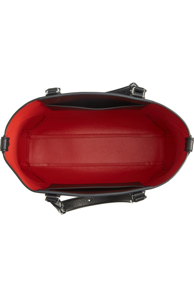 McQueen Medium The Edge Leather Tote, Alternate, color,