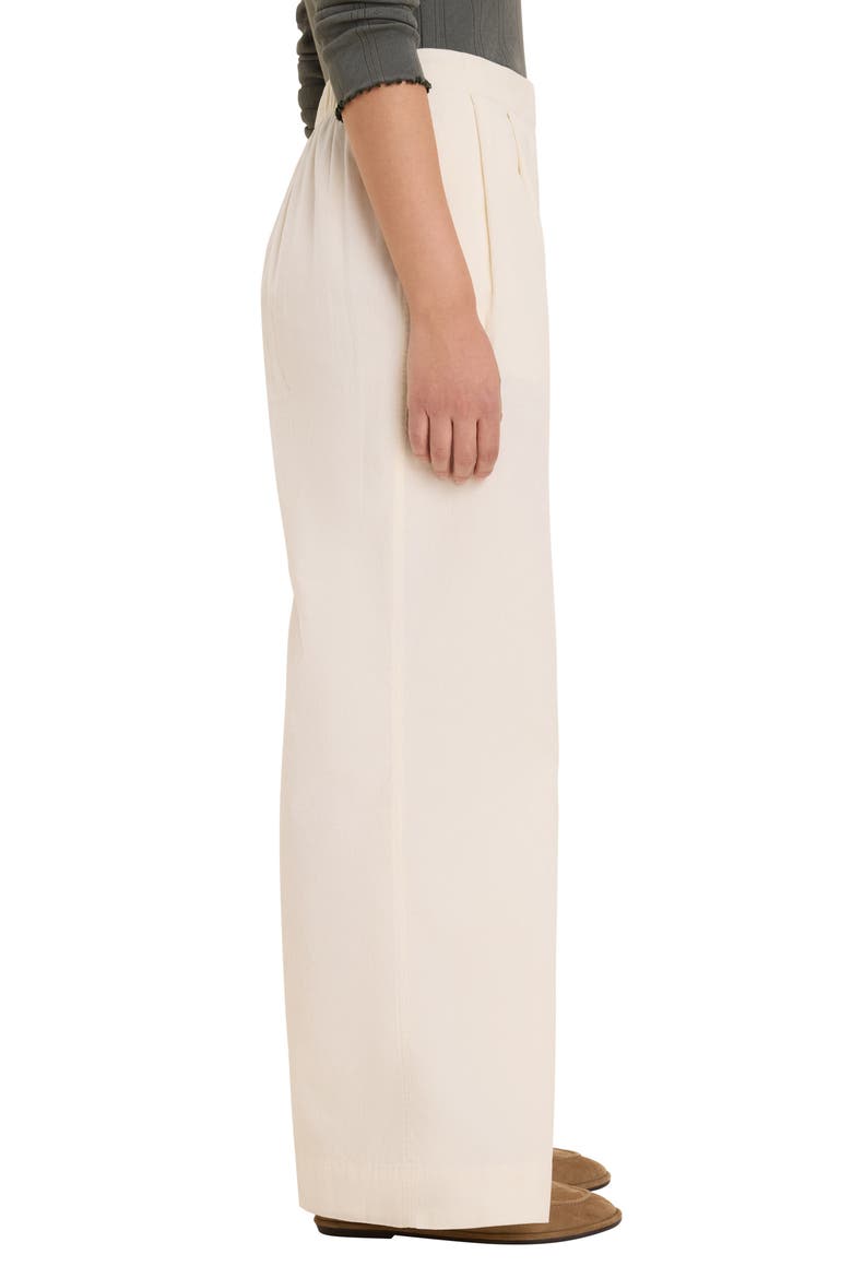 Ellis Wide Leg Baby Corduroy Pants, Alternate, color, COCONUT