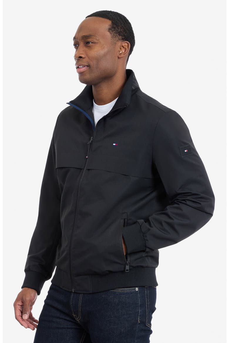 Zip Front Boating Jacket, Alternate, color, BLACK