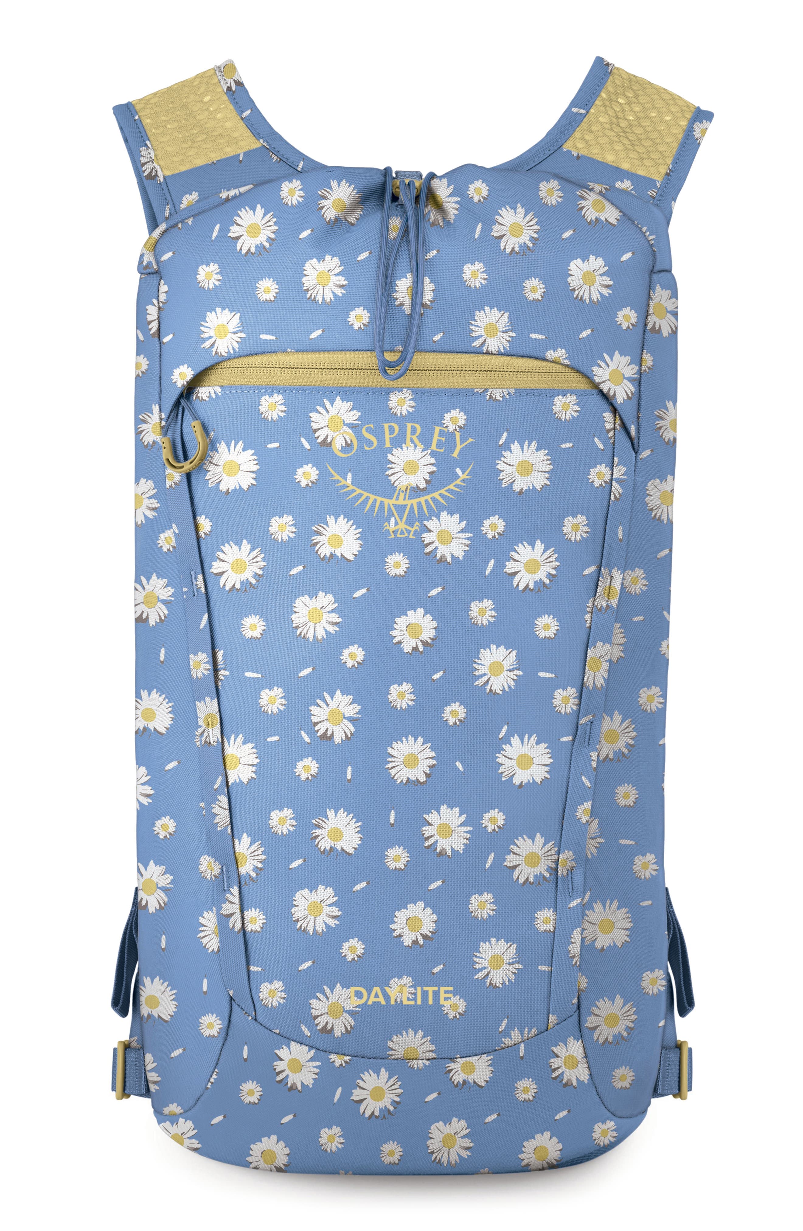 Osprey Daylite Cinch Backpack, Main, color, Daisy Print Sevres Blue