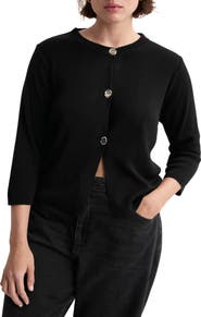 MANGO Front Button Cardigan