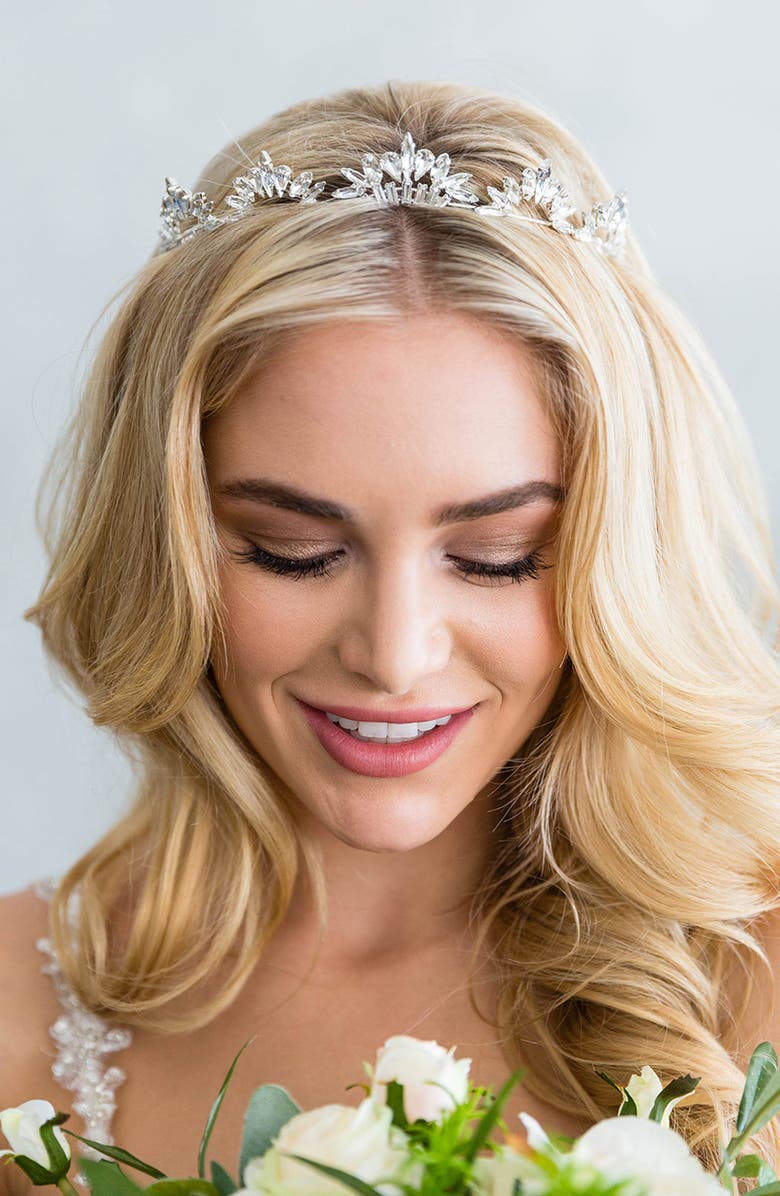 Brides & Hairpins Natala Crystal Tiara, Alternate, color, 