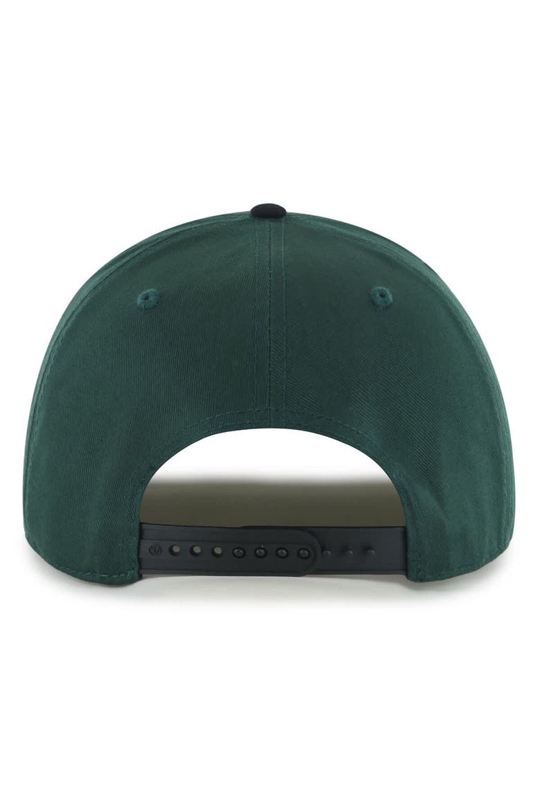 Men's '47 Hunter Green/Black Milwaukee Bucks Dropshadow Rope Hitch Adjustable Hat, Alternate, color, Hunter Green