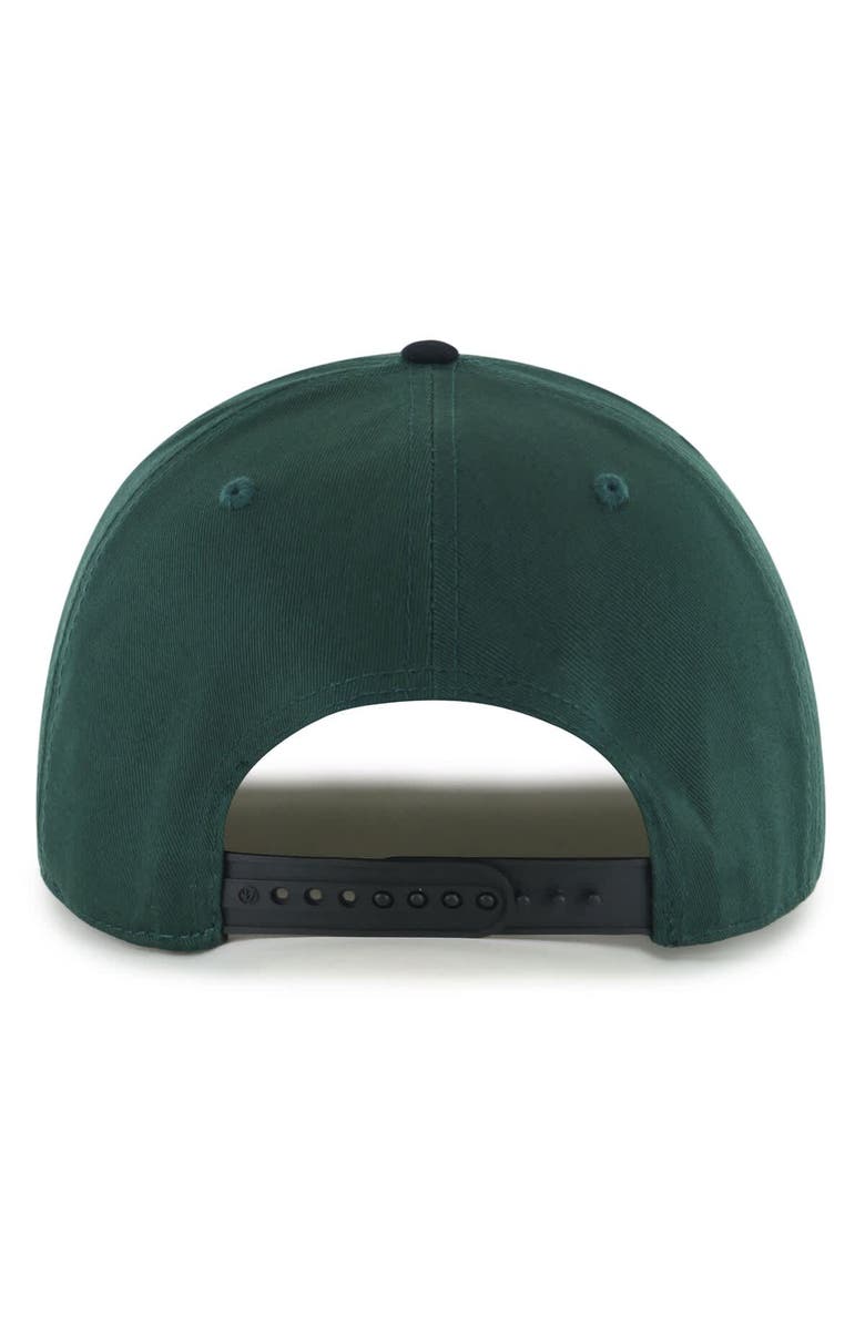 '47 Men's '47 Hunter Green/Black Milwaukee Bucks Dropshadow Rope Hitch Adjustable Hat, Alternate, color, Hunter Green
