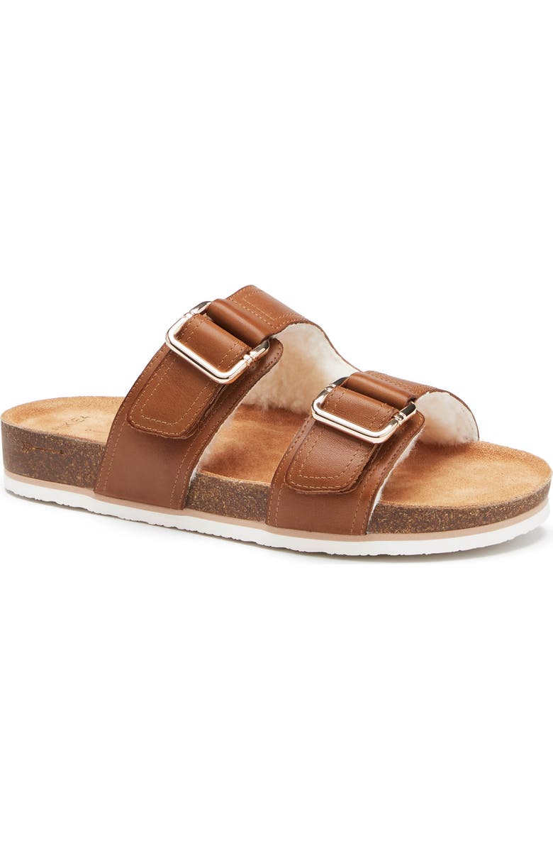 FRANKIE4 Nico Genuine Shearling Sandal, Main, color,