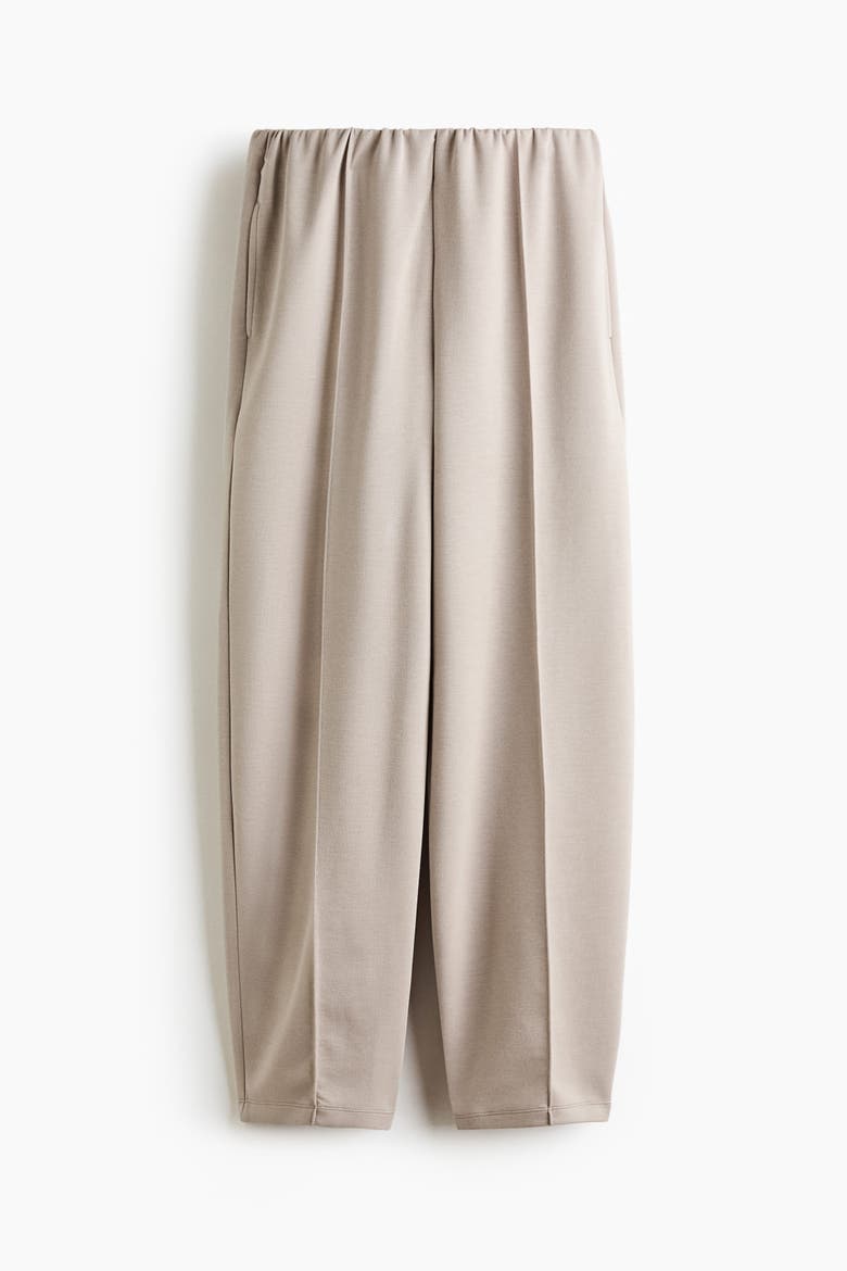 Viscose-blend Barrel-leg Pants, Alternate, color, Light beige