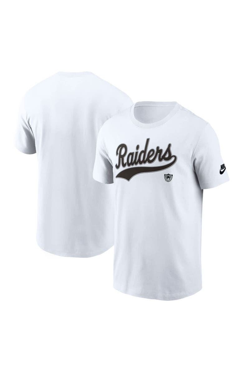 Nike Men's Nike White Las Vegas Raiders Rewind Essential T-Shirt, Main, color,