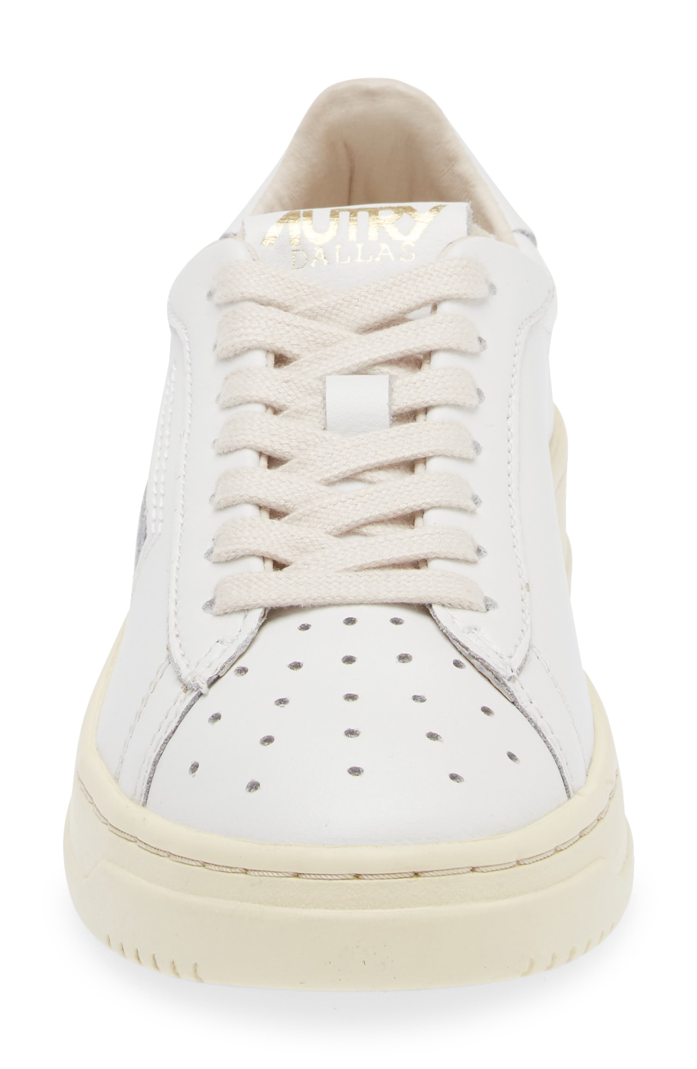 AUTRY Dallas Low Top Sneaker, Alternate, color, Wht/Plat