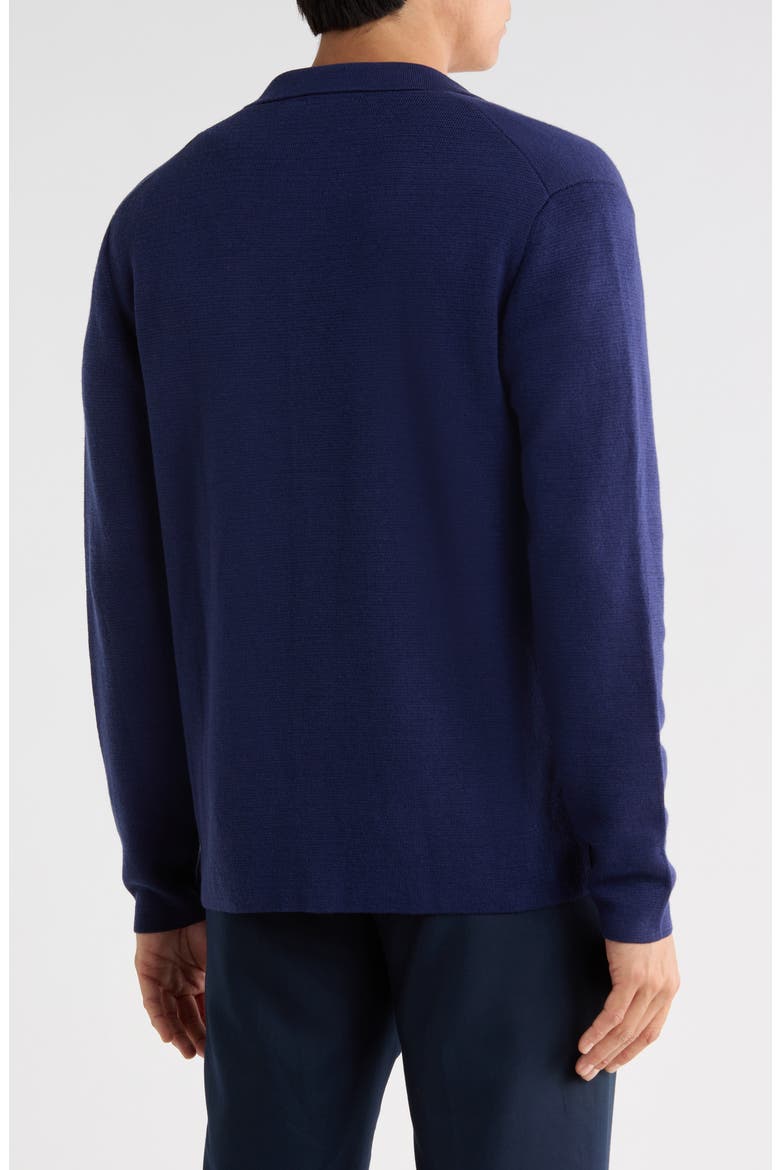 Connoly Merino Wool & Linen Chore Coat, Alternate, color, NAVY