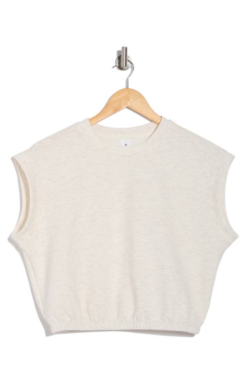 Yogalicious Free Flow Scuba Crop Top In Heather.seaside Sand