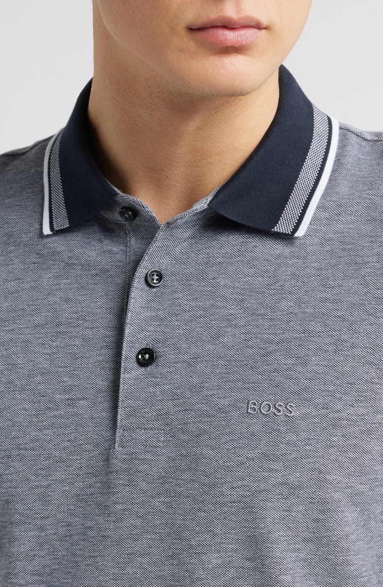 BOSS Prout Tipped Cotton Piqué Polo, Alternate, color, 