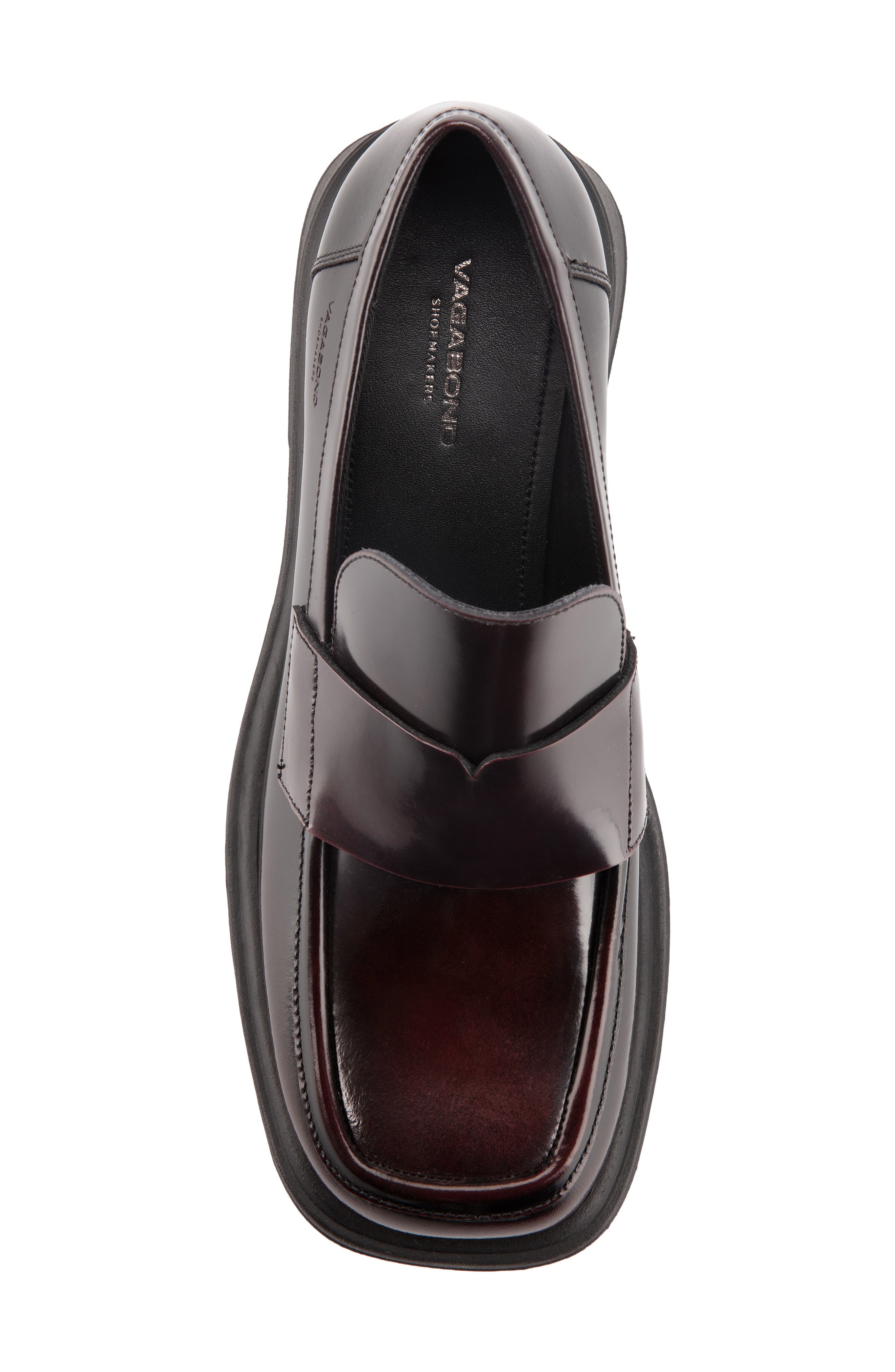 Dorah Block Heel Platform Loafer, Alternate, color, DARK BORDO