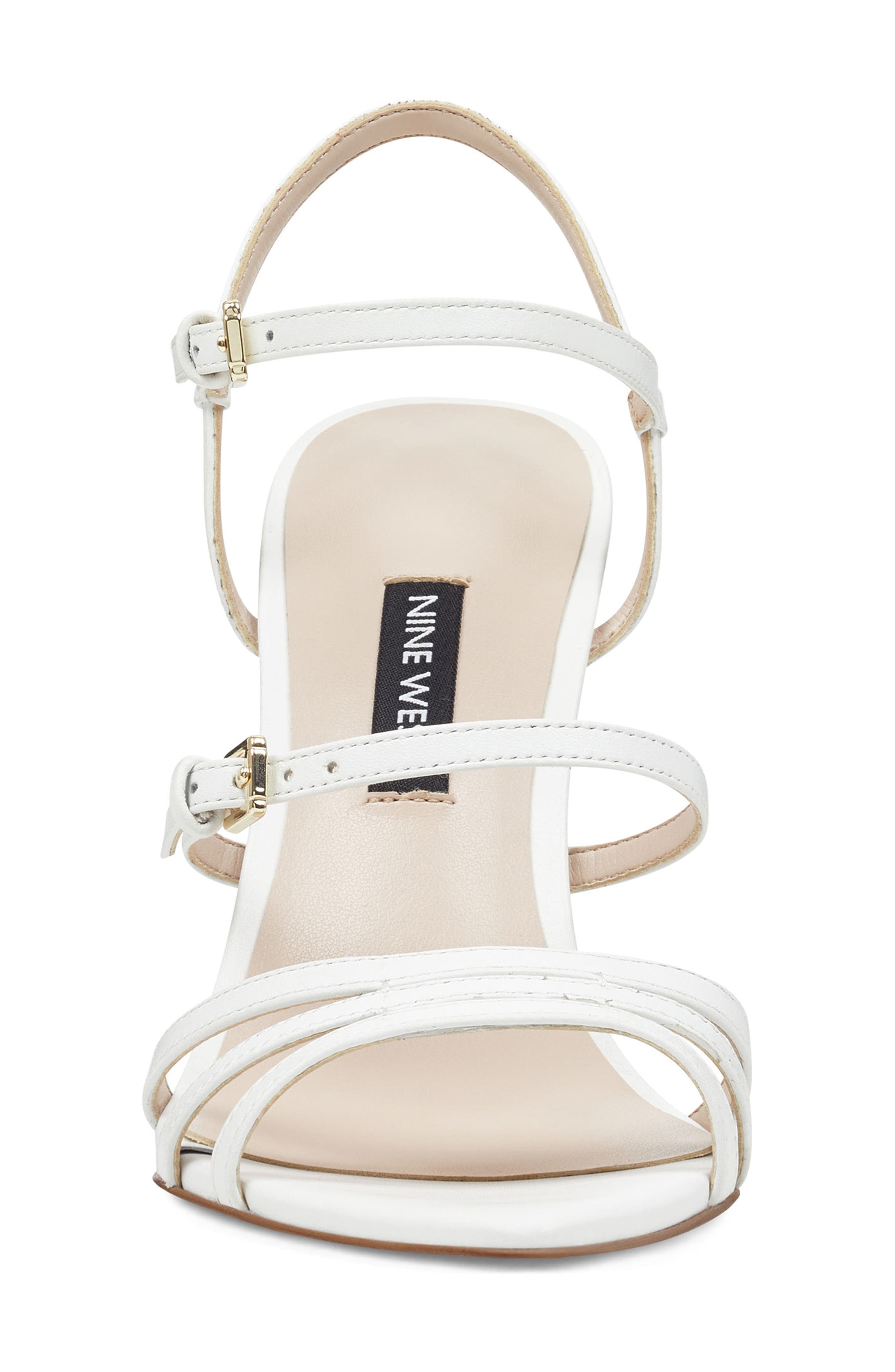 Gilficco Strappy Sandal, Alternate, color, WHITE LEATHER