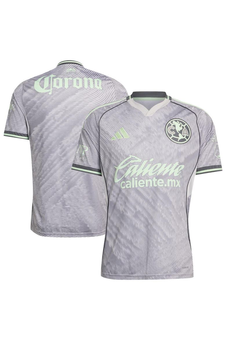 Men's adidas  Gray Club America 2025/26 Third Replica Jersey, Main, color, Gray