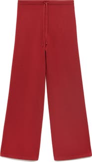 MANGO Knit Drawstring Straight Leg Pants