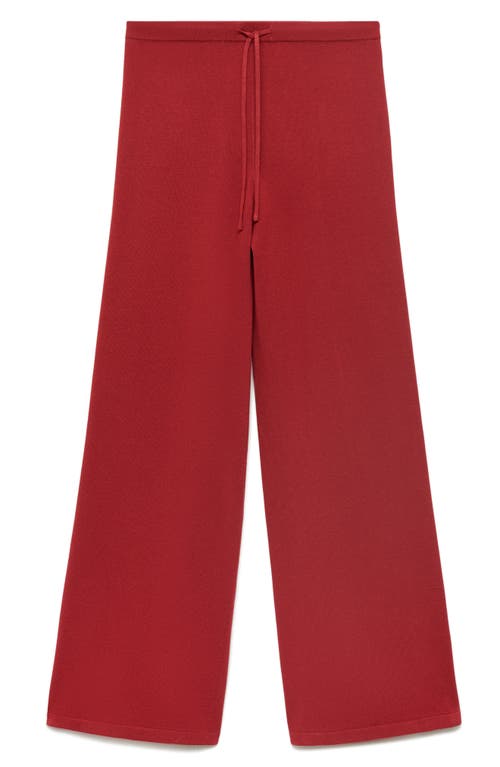 Mango Knit Drawstring Straight Leg Pants