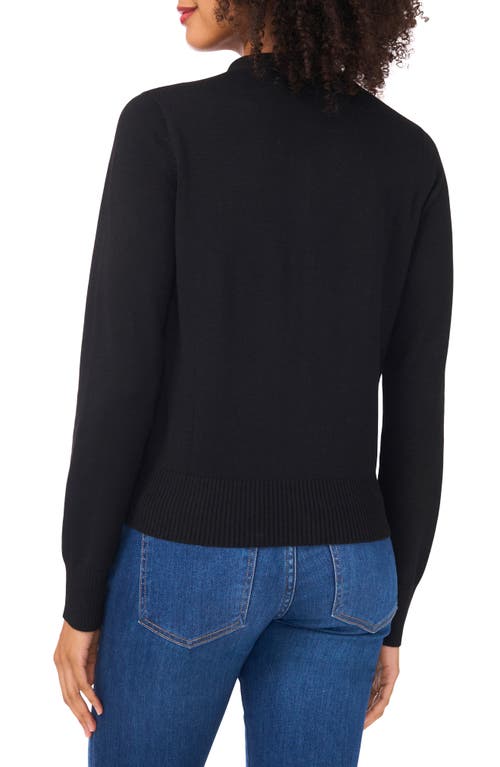 Cece Regular Fit Wool-blend Cardigan In Black