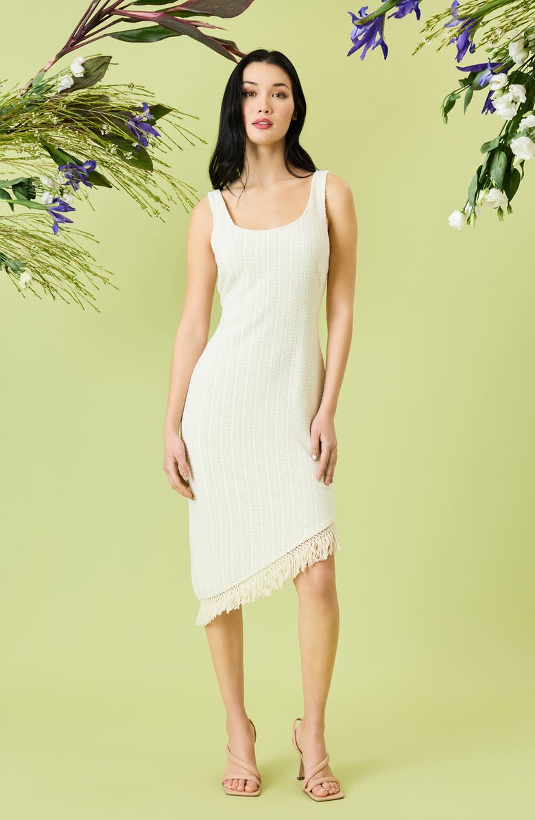 Donna Morgan Asymmetric Hem Dress, Alternate, color, 