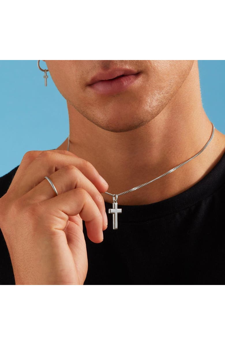 7879 Cross Pendant, Alternate, color, Silver
