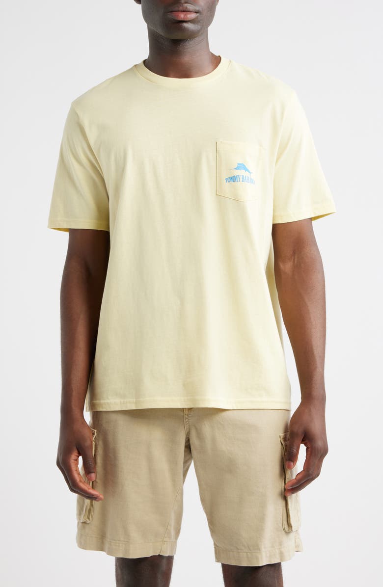 Tommy Bahama Nice Serve Pocket Graphic T-Shirt, Main, color, Light