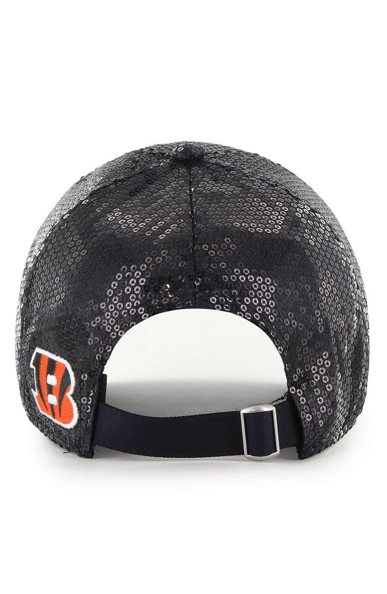 '47 Women's '47  Black Cincinnati Bengals Dazzle Clean Up Adjustable Hat, Alternate, color, Black