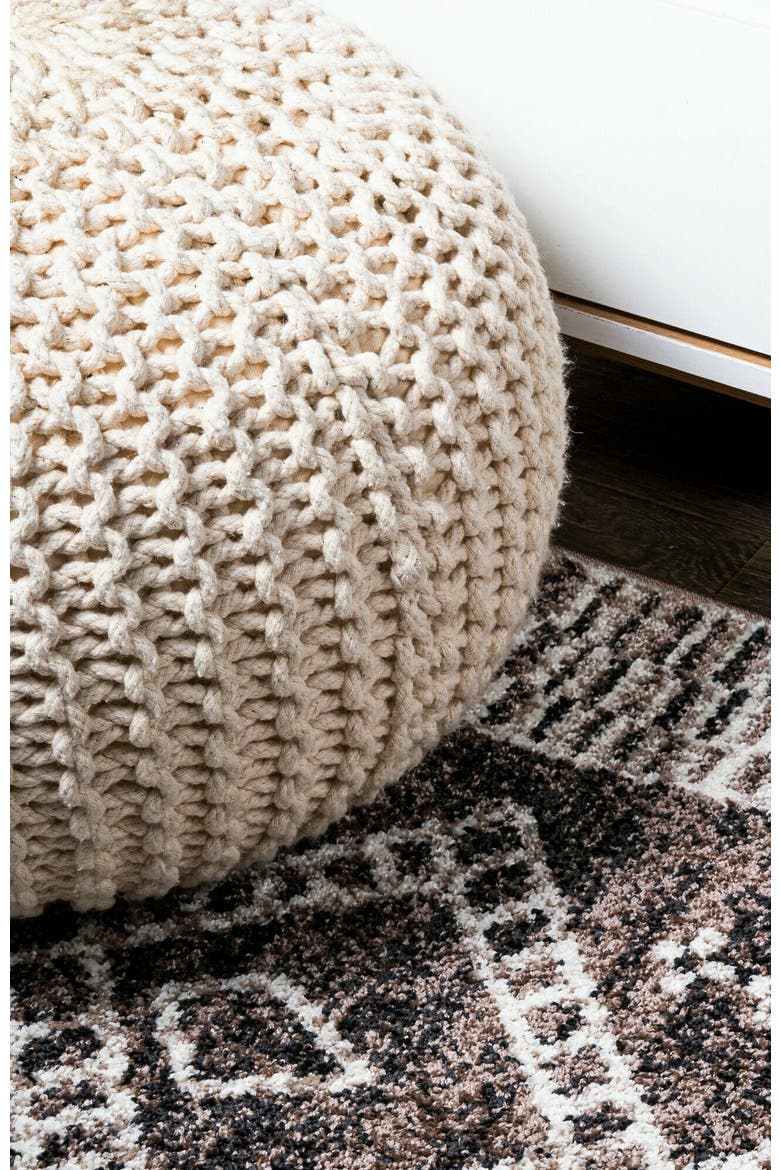 Tayri Modern  Geometric Area Rug, Alternate, color, Brown/Ivory