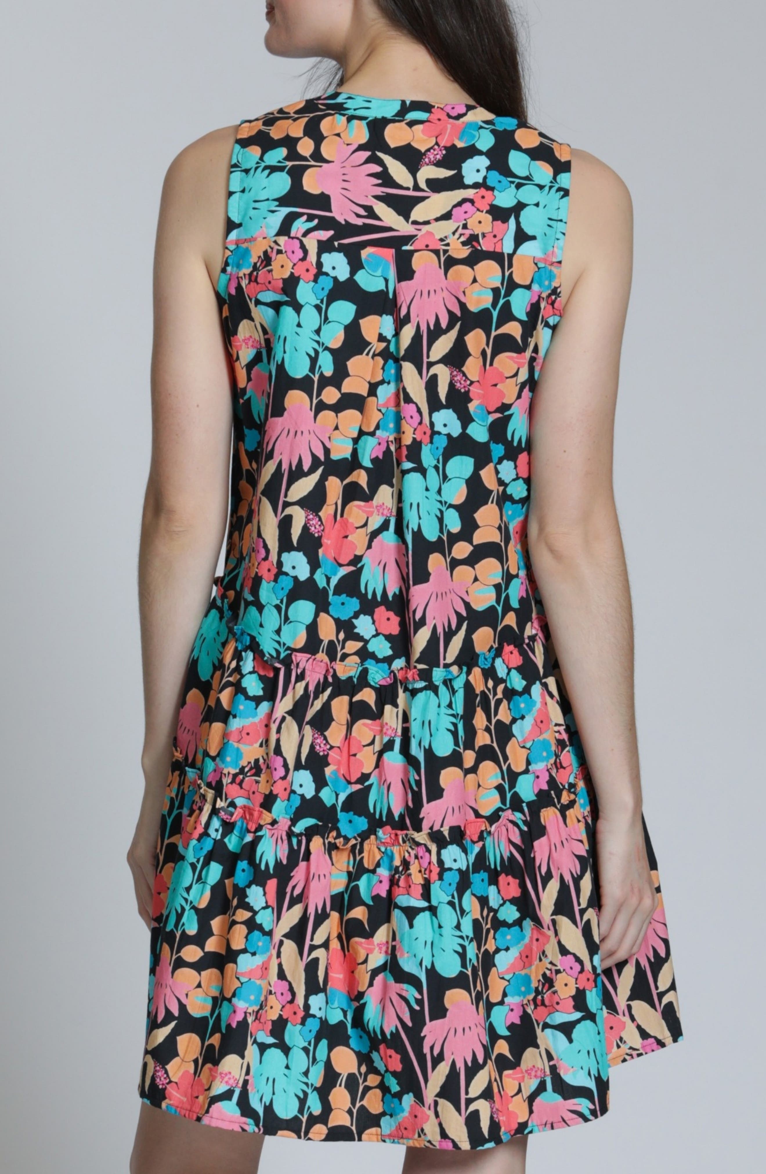 Pintuck Sleeveless Cotton Dress - image 4