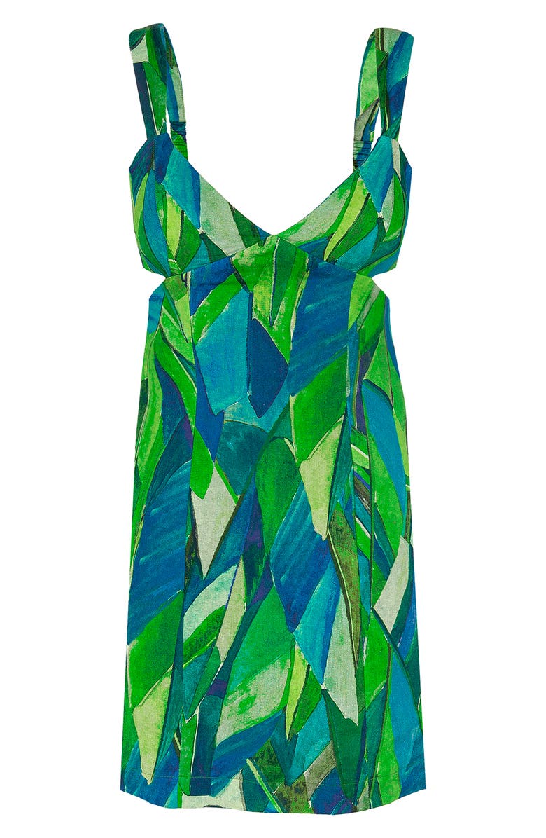 ViX Paula Hermanny Tropics Mari Linen Blend Cover-Up, Alternate, color, 