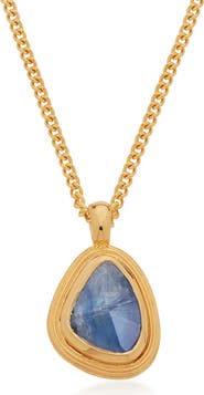 Monica Vinader Amulet Empowerment Kyanite Pendant Necklace