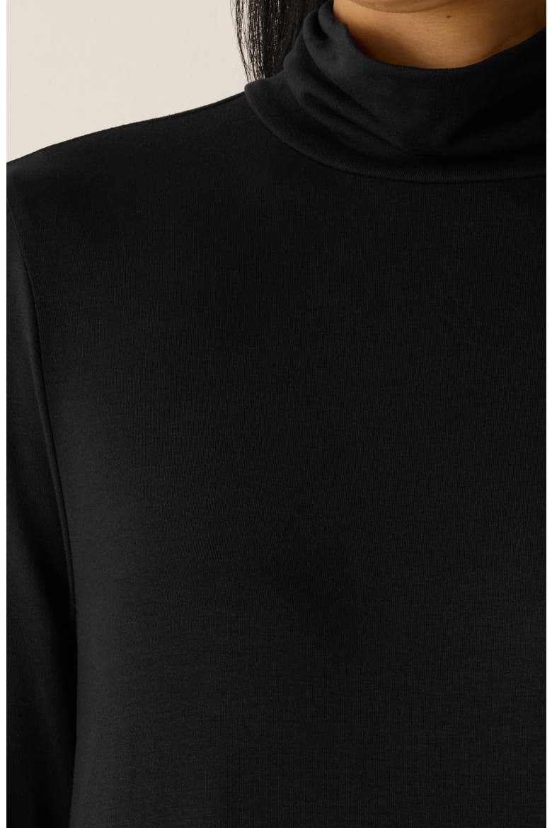 Long Sleeve Jersey Maxi Dress, Alternate, color, BLACK