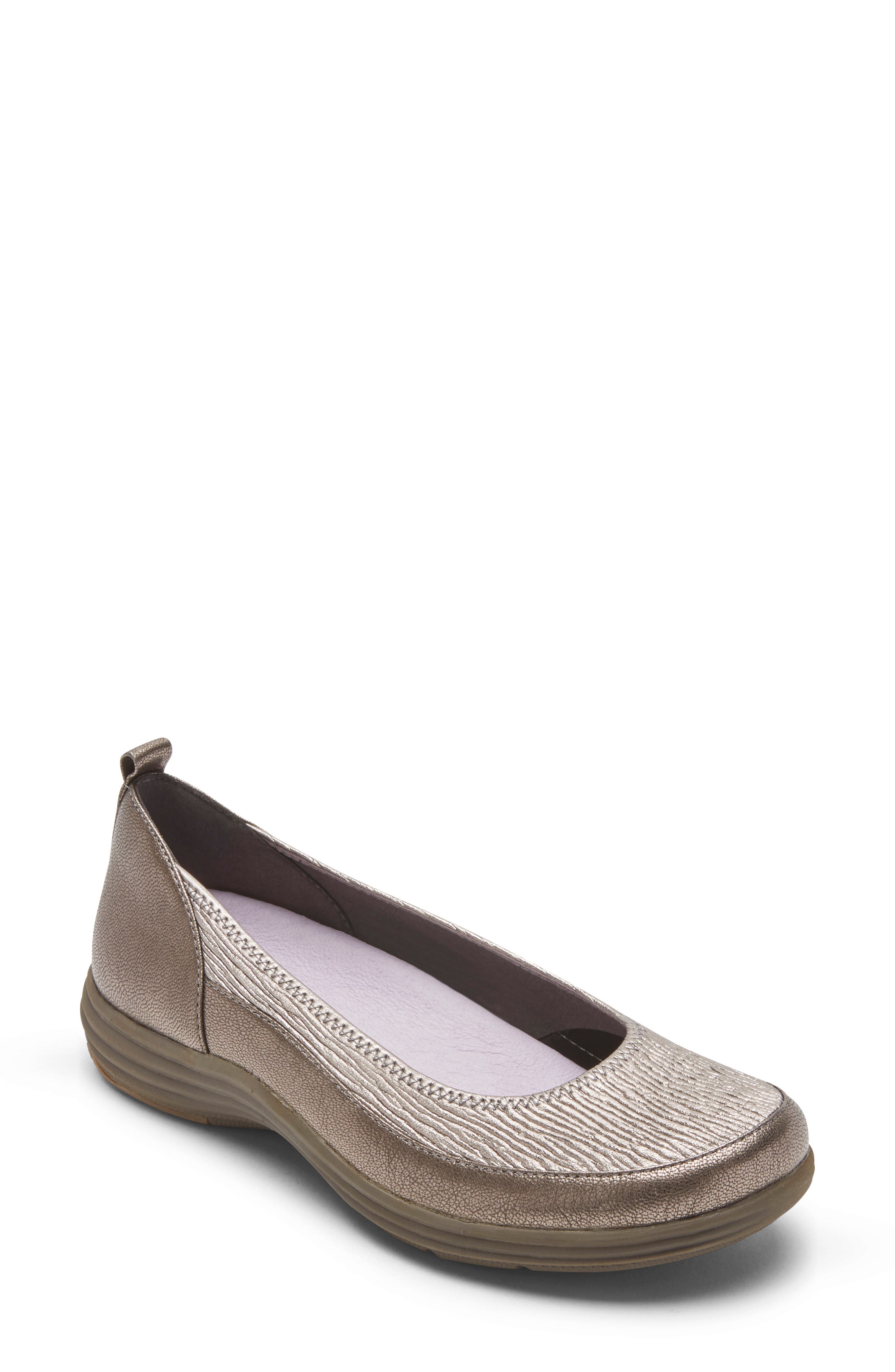 Quinn Flat, Main, color, PEWTER LEATHER