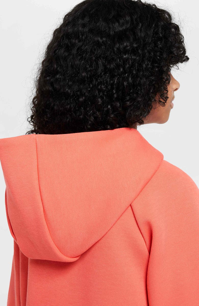 Nike Kids' Tech Fleece Full Zip Hoodie, Alternate, color, Magic Ember/ Black/ Black