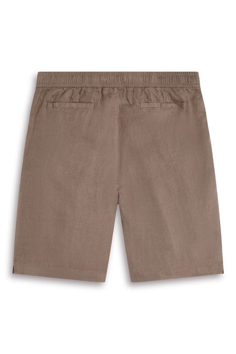Trent Drawstring Linen Shorts, Alternate, color, OLIVE