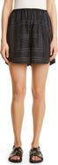 TOTEME Monogram Pull-On Silk Shorts