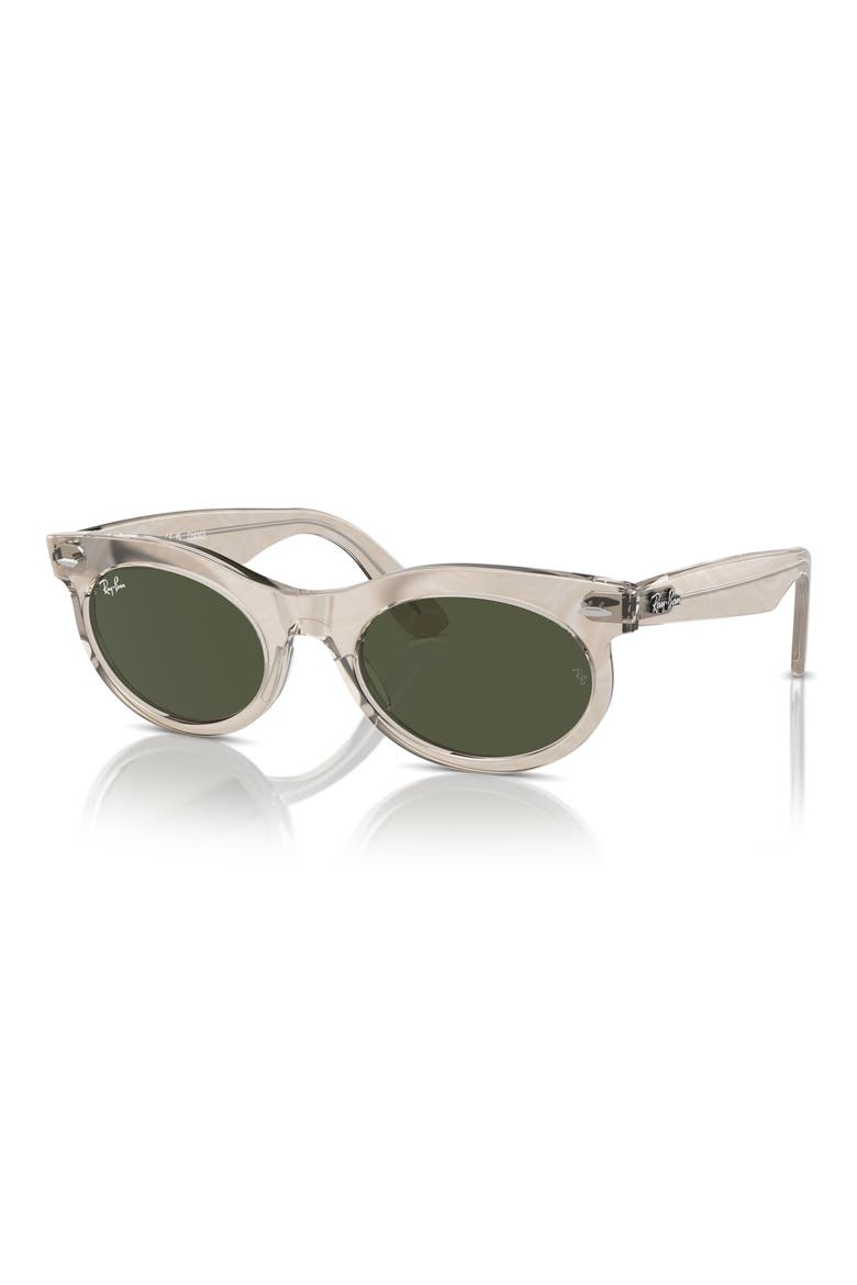 Wayfarer 53mm Oval Sunglasses, Alternate, color, WAVES GREY / GREEN
