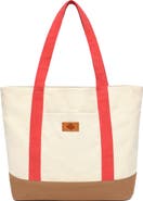 New Amsterdam Leatherworks Kylee Colorblock Canvas Tote