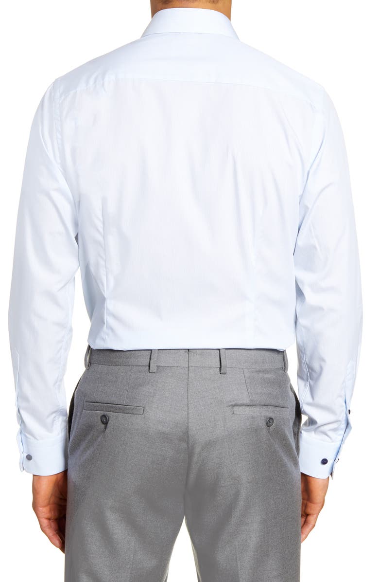 Eton Contemporary Fit Stripe Dress Shirt, Alternate, color, 